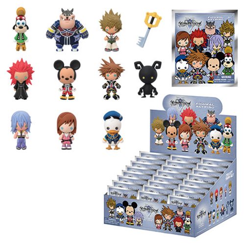 Kingdom Hearts 3-D Figural Key Chain 6-Pack